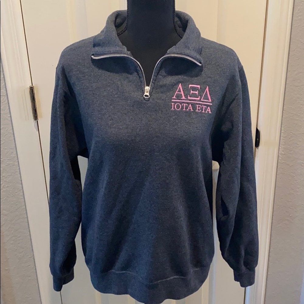 Alpha Xi Delta quarter zip pullover